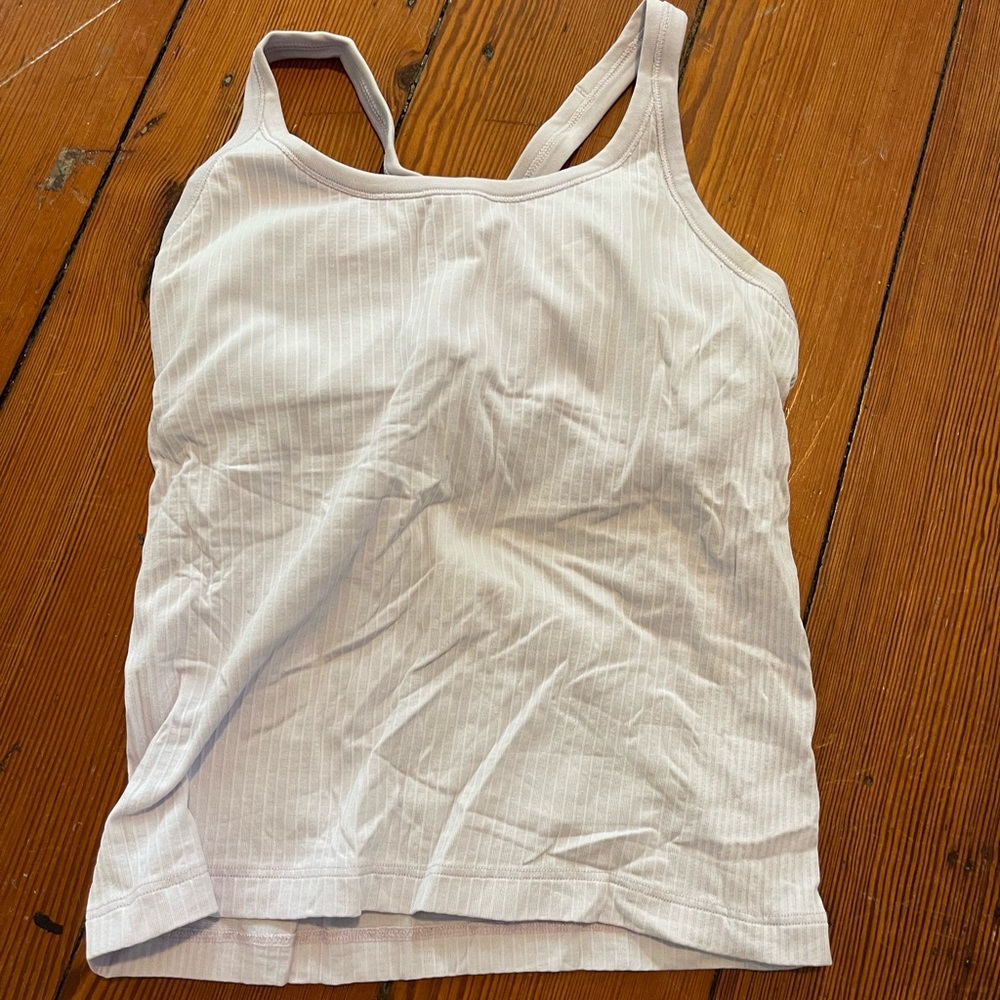 Lululemon lavender waist length ebb to street tank